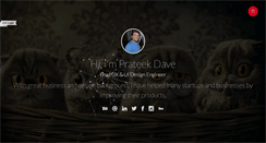 Desktop Screenshot of prateekdave.com